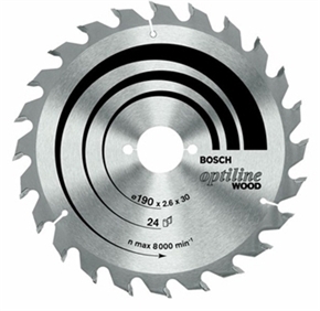 Bosch Circular saw blade Optiline Wood 190 x 20/16
